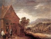 TENIERS, David the Younger Before the Inn fy china oil painting reproduction